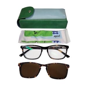 Pair Eyewear Casper Tortoise Glasses Frames And Sunglasses Clip